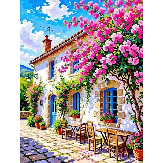 Paint by Number – Stadslandschap met Bomen