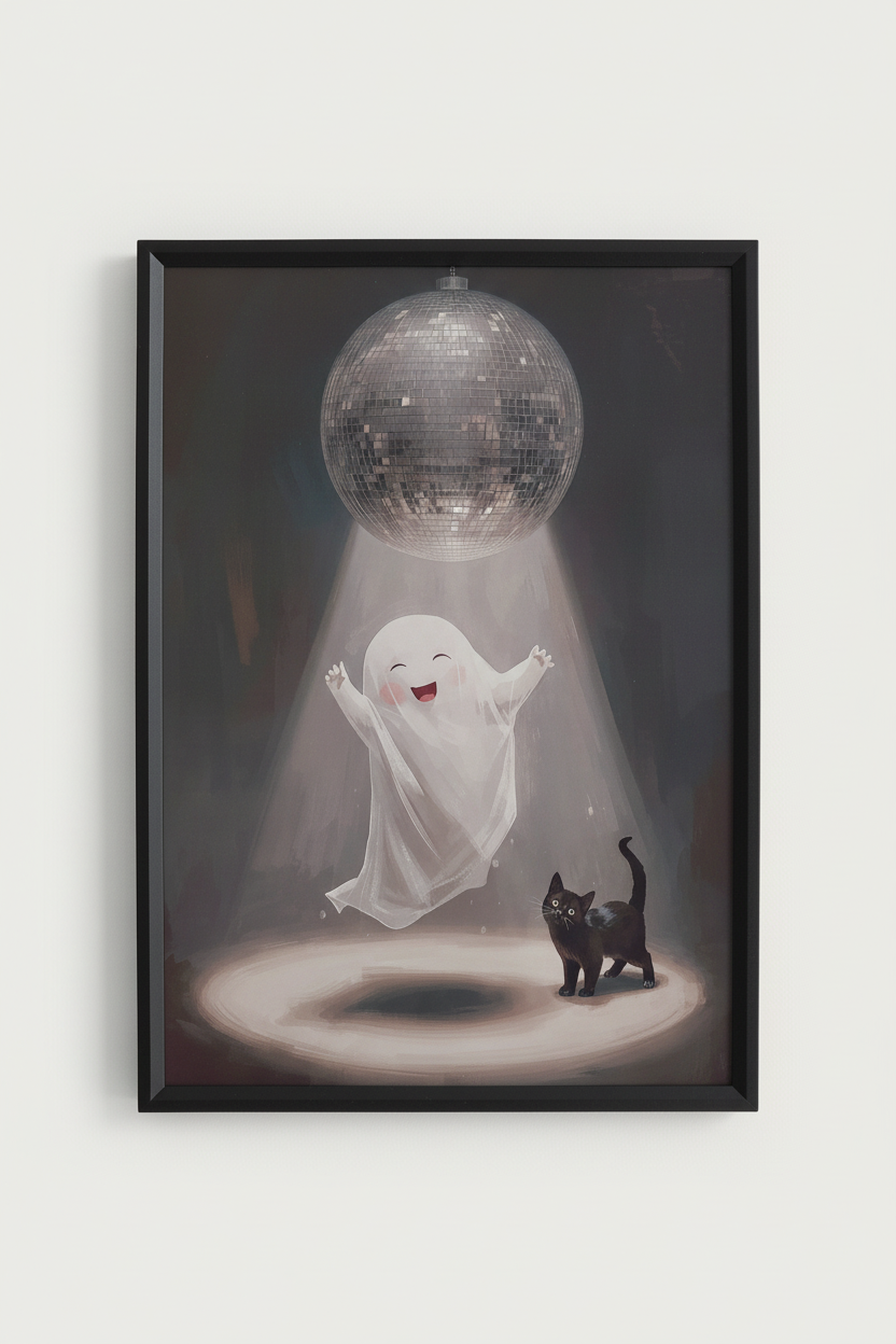 Cat & Ghost Disco | A4 Productfoto Variatie 2